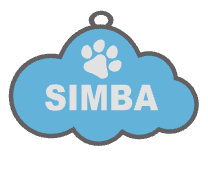 Exact cloud tag with paw artwork
